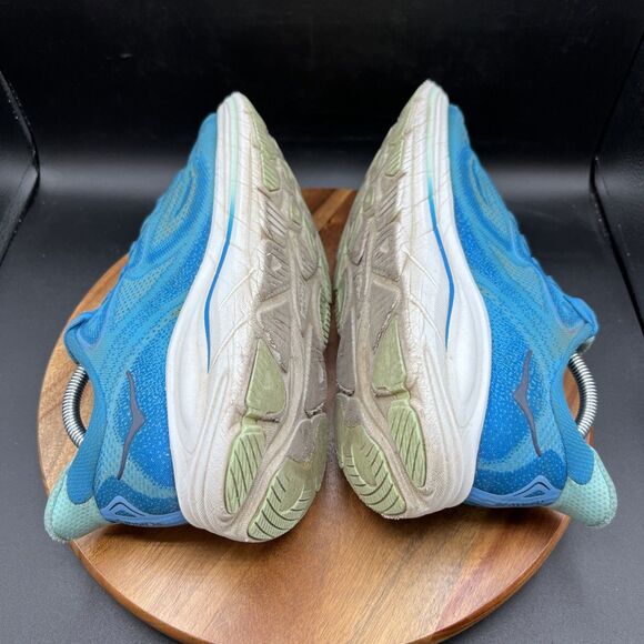 Hoka One One Mens Size 9.5 D Clifton 10 1162030 HSK Blue Running Shoes Sneakers main image 7